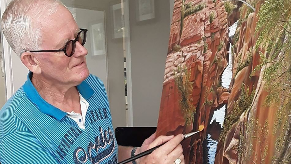 Expositie realistische schilderijen van Wim Schrijver in het gemeentehuis Expositie realistische schilderijen van Wim Schrijver in het gemeentehuis