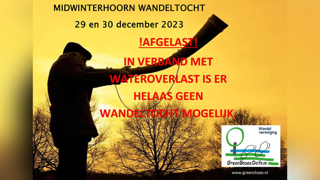 Midwinterhoorntocht afgelast