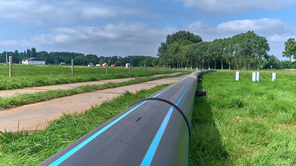 Nieuwe drinkwaterleiding tussen Dalfsen en Heino