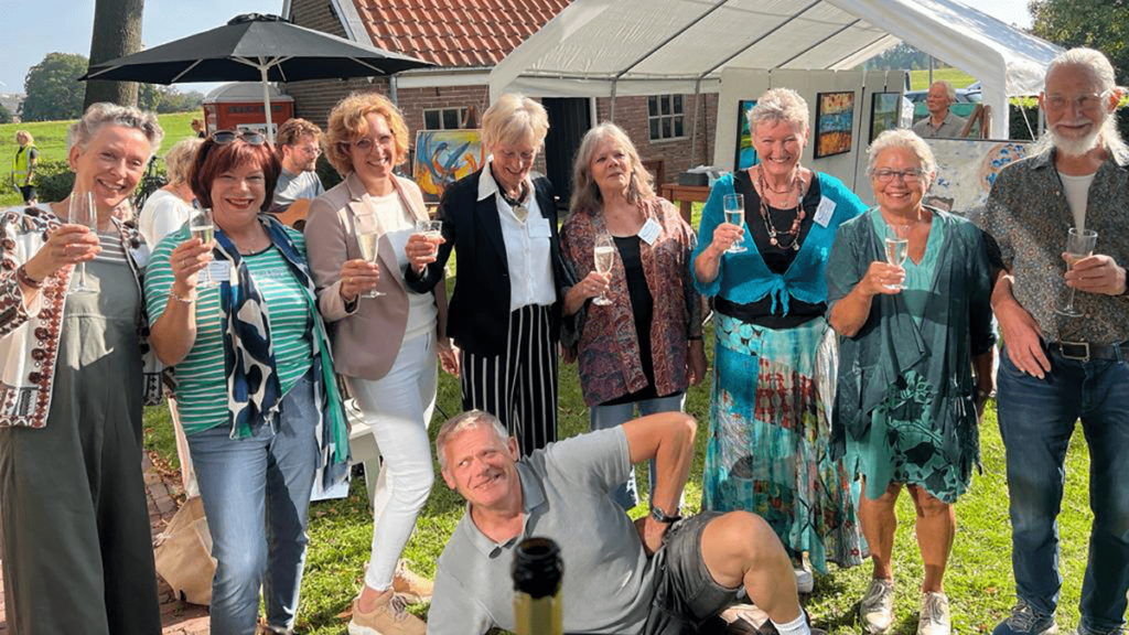 Expositie Vechterweerd panorama in gemeentehuis Dalfsen