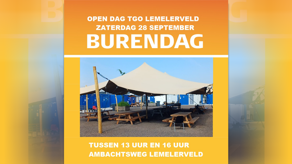 Zaterdag 28 september open (buren)dag opvanglocatie Lemelerveld