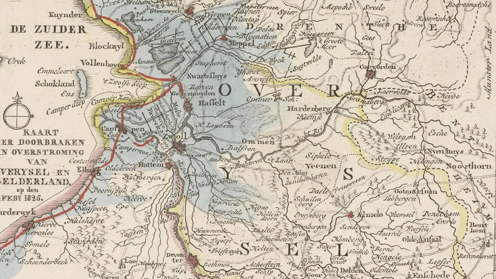 De vergeten ramp: Hoe Overijssel in 1825 ten onder ging in de golven