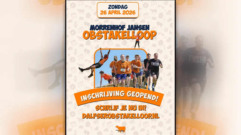 Dalfser Obstakelloop 2026: Bedrijven en modder wachten