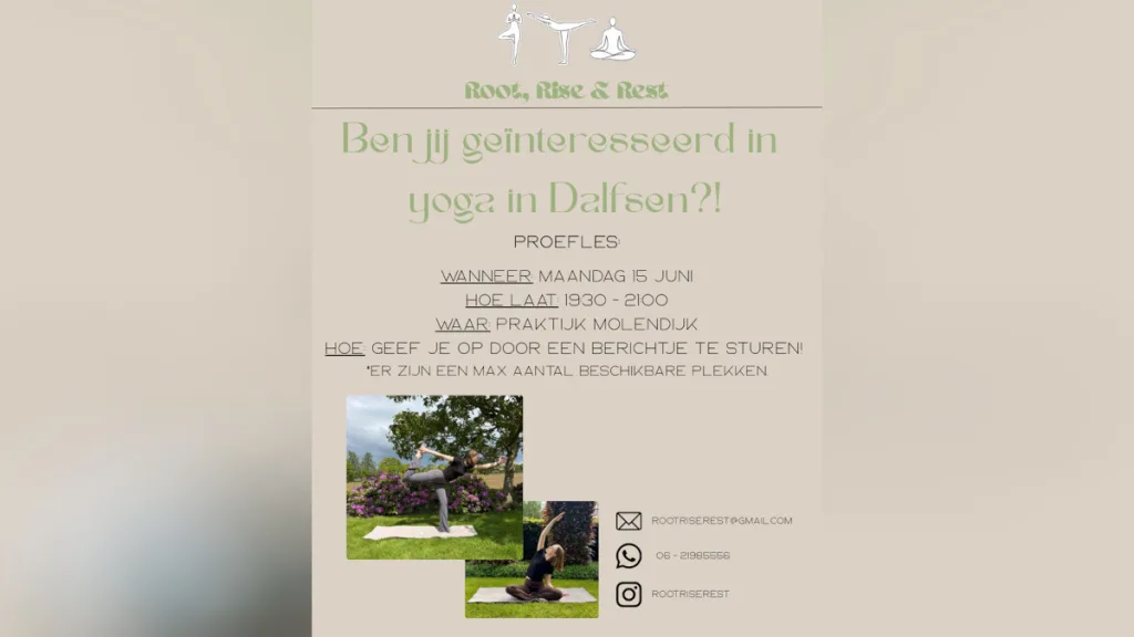 Ontdek yoga in Dalfsen: schrijf je in voor de proefles