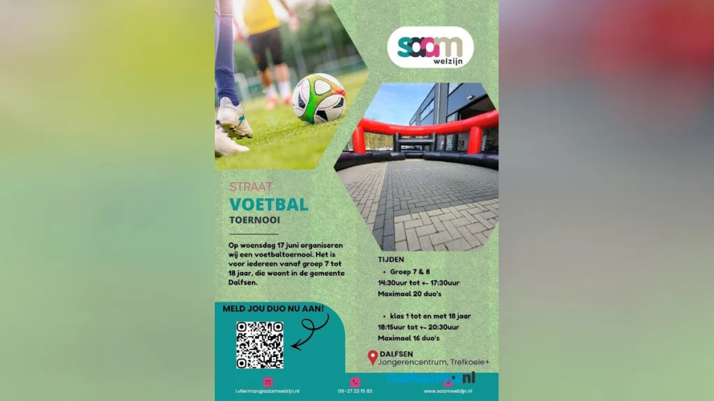 2v2 Voetbaltoernooi in gemeente Dalfsen